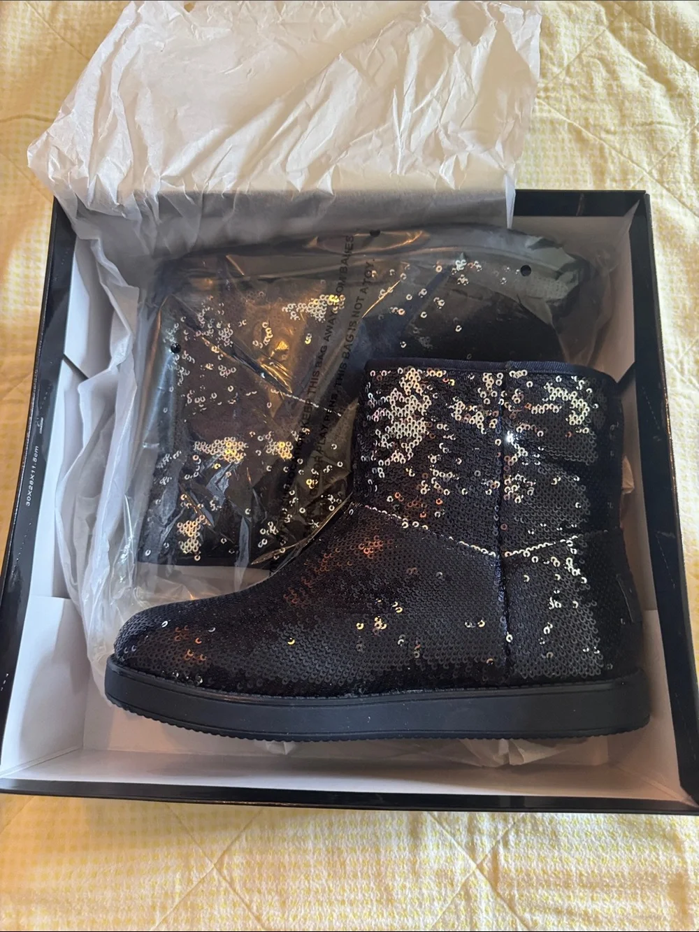 Guess Dark Blue Sequin Kids' Booties